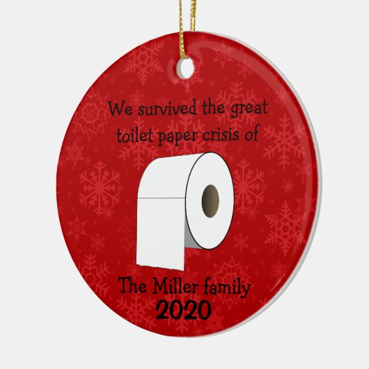 Aangepast Ornament voor de crisis in Toilet Paper (Links)
