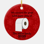 Aangepast Ornament voor de crisis in Toilet Paper (Achterkant)