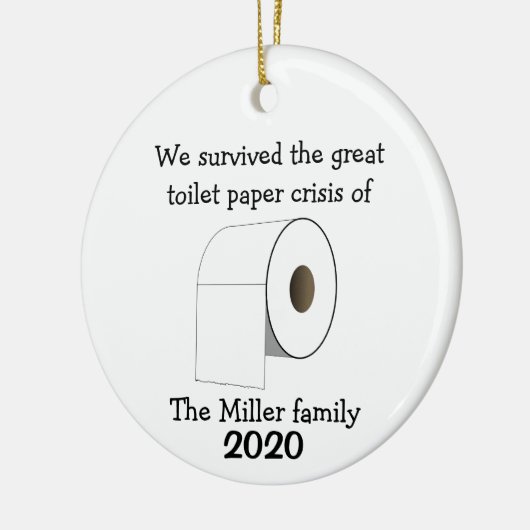 Aangepast Ornament voor de crisis in Toilet Paper (Links)
