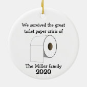 Aangepast Ornament voor de crisis in Toilet Paper (Achterkant)