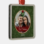 Aangepast Ornament voor eerste kerstmis met foto M (Rechts)