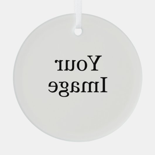 Aangepast Ornament voor fotoglas (Achterkant)