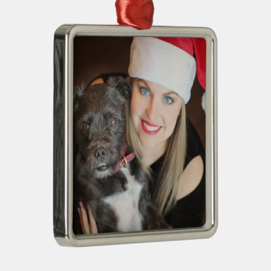 Aangepast Ornament voor foto's bij mij en honden (Rechts)