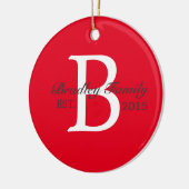 Aangepast Ornament voor gezinsindexgrammen (Links)