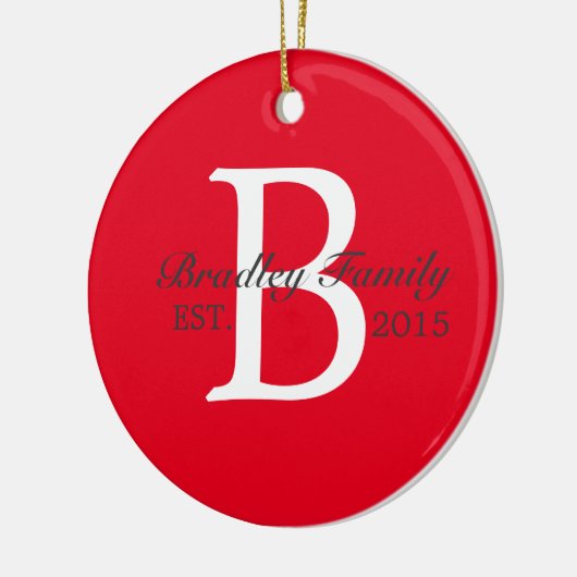 Aangepast Ornament voor gezinsindexgrammen (Links)