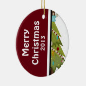 Aangepast Ornament voor kerstboomfoto's, aangepast (Rechts)