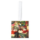 Aangepast Ornament voor kerstfeestdag met foto's (Voorkant)