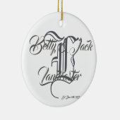 Aangepast ornament voor monogram (Rechts)