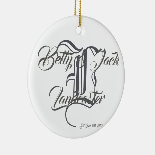 Aangepast ornament voor monogram (Rechts)