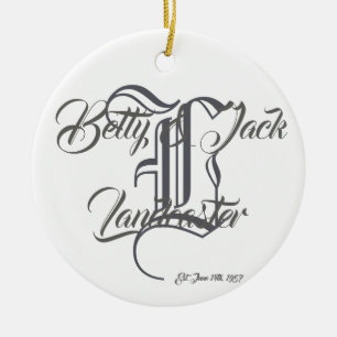 Aangepast ornament voor monogram