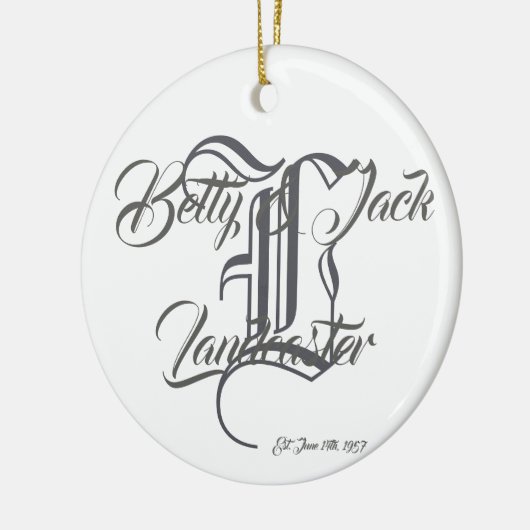 Aangepast ornament voor monogram (Links)