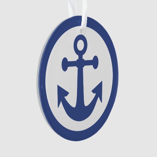 Aangepast ornament voor Nautical Anchor (voorkant)