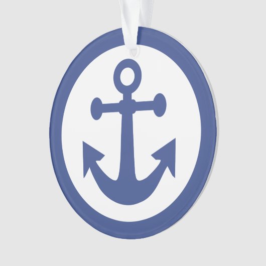 Aangepast ornament voor Nautical Anchor (voorkant)