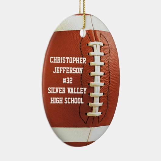 Aangepast Ornament voor Ovale Footballs (Rechts)