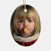 Aangepast Ornament voor Prettige feestdagen kerstb (Achterkant)