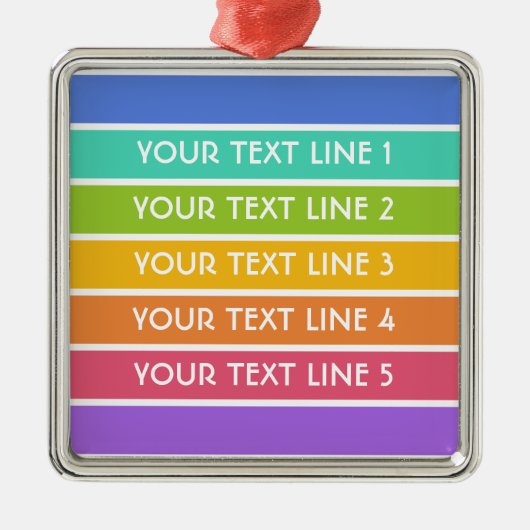 Aangepast ornament voor regenboogkleuren (Voorkant)