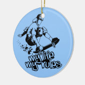 Aangepast ornament voor skateboarden (Links)