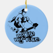 Aangepast ornament voor skateboarden (Achterkant)