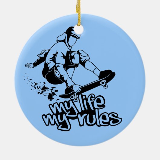 Aangepast ornament voor skateboarden (Achterkant)