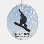 Aangepast Ornament voor spnowboarding (Links)