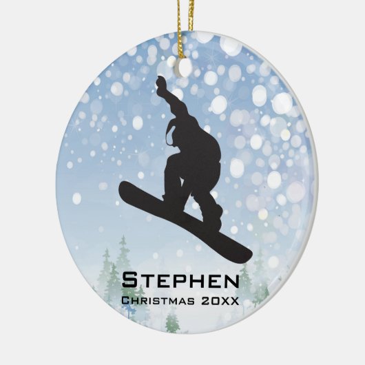 Aangepast Ornament voor spnowboarding (Links)