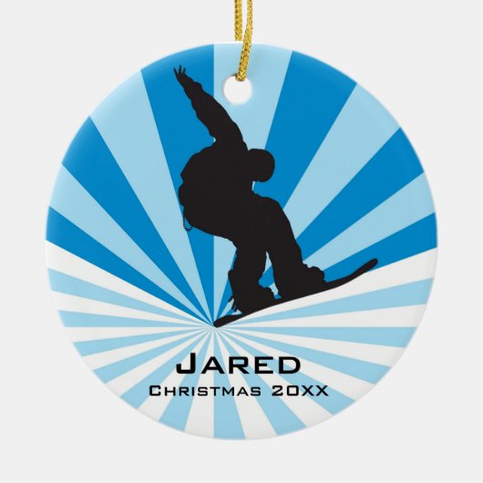 Aangepast Ornament voor spnowboarding (Voorkant)