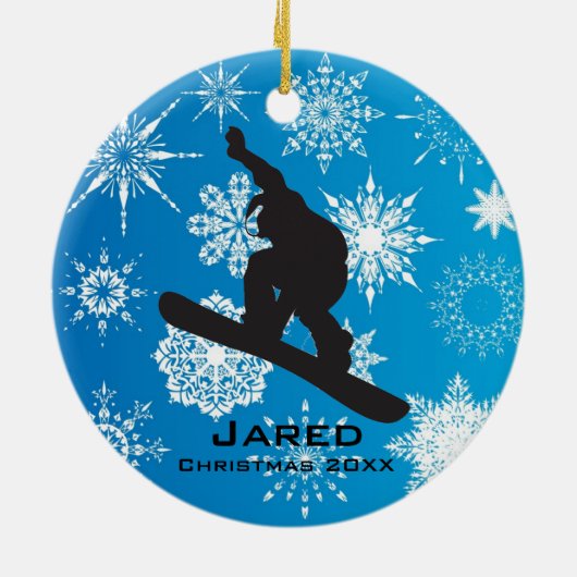Aangepast Ornament voor spnowboarding (Achterkant)