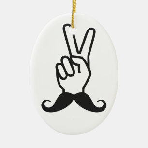 Aangepast ornament Winnende Mustache