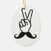 Aangepast ornament Winnende Mustache (Achterkant)
