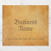 Aangepast oud papier ziet er elegante Sjabloon uit Bier Etiket (Enkel label)