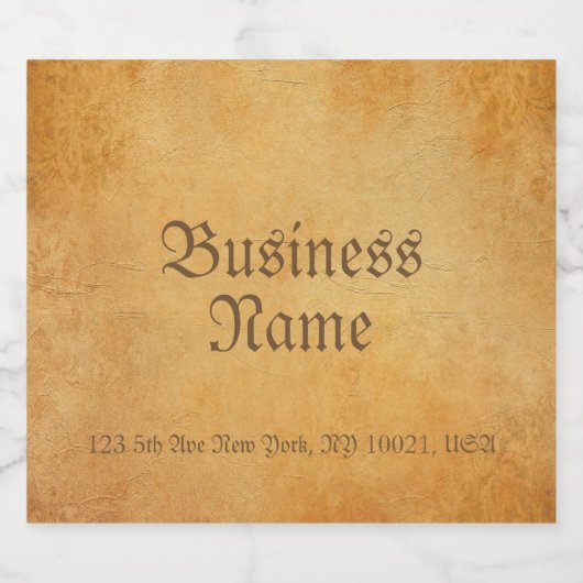 Aangepast oud papier ziet er elegante Sjabloon uit Bier Etiket (Enkel label)