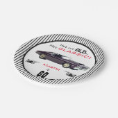 Aangepast ouderdom niet oud maar klassieke laffie papieren bordje (Gekanteld)