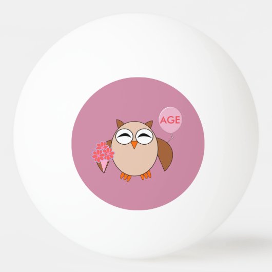 Aangepast ouderdomspensioen Ping Pong Ball (Voorkant)