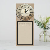 Aangepast oudjaarsavond huwelijksprogramma kaart (Staand voorkant)