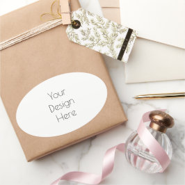 Aangepast Ovale Sticker