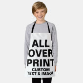 Aangepast over afdruk, klein scherm schort (Gedragen)