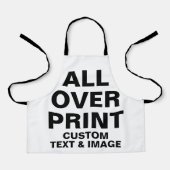 Aangepast over afdruk, klein scherm schort (Voorkant)