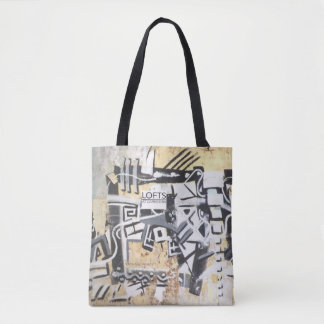 Aangepast over de gehele afdruktas tote bag