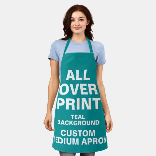 Aangepast over het middelmatige Schort afdrukken B (Gedragen)