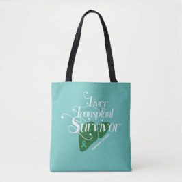 Aangepast overlevende levertransplantaat tote bag