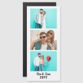 Aangepast paar foto Booth Strip Fridge Magnet (Voorkant / Achterkant)