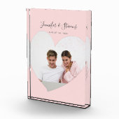 Aangepast paar foto-hoofdfoto Blush roze Jubileum Fotoblokken (Rechts)