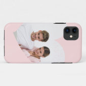 Aangepast paar foto-hoofdscherm Blush roze Case-Mate iPhone Case (Achterkant (horizontaal))