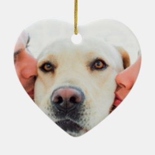 Aangepast paar foto Naam Datum huwelijk Keramisch Ornament