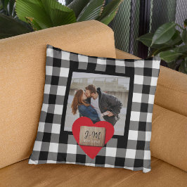 Aangepast paar foto naam initiaal verloving kussen