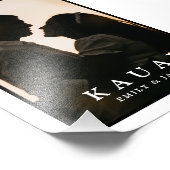 Aangepast paar Foto & Naam Reizen Geheugen Print Afdruk (Hoek)