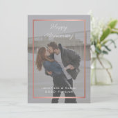 aangepast paar foto romantische liefde kaart (Staand voorkant)