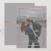 aangepast paar foto romantische liefde kaart (Voorkant / Achterkant)