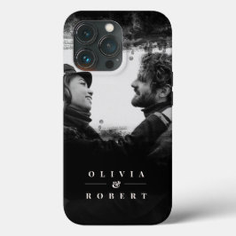 Aangepast paar foto Stijlvol zwart Abstract Case-Mate iPhone Case