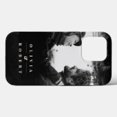 Aangepast paar foto Stijlvol zwart Abstract Case-Mate iPhone Case (Achterkant (horizontaal))